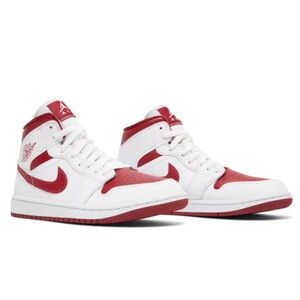 Nike Women’s Air Jordan 1 Mid 'White Pomegranate'